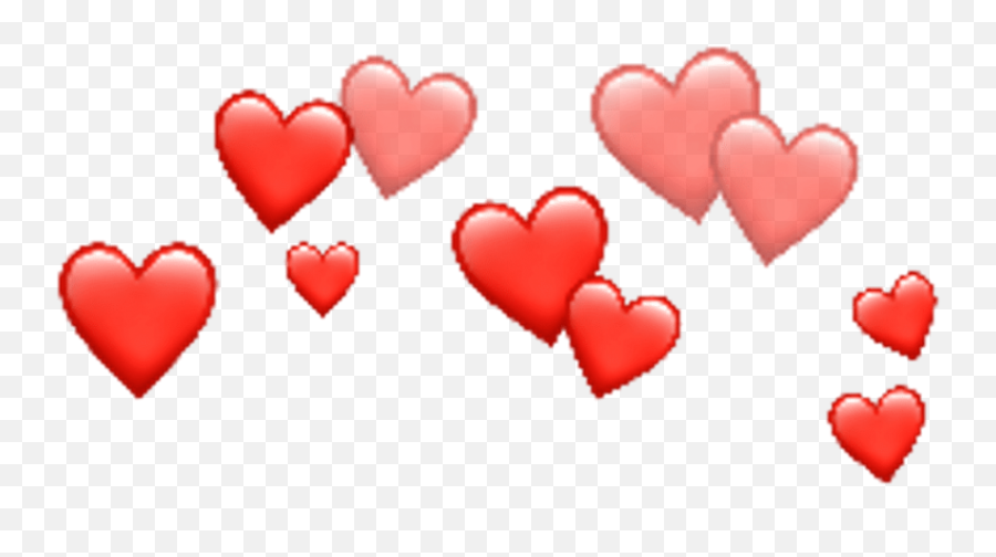 Free Png Download Red Heart Crown Png Images Background - Red Hearts Transparent Background Emoji,Double Heart Emoji