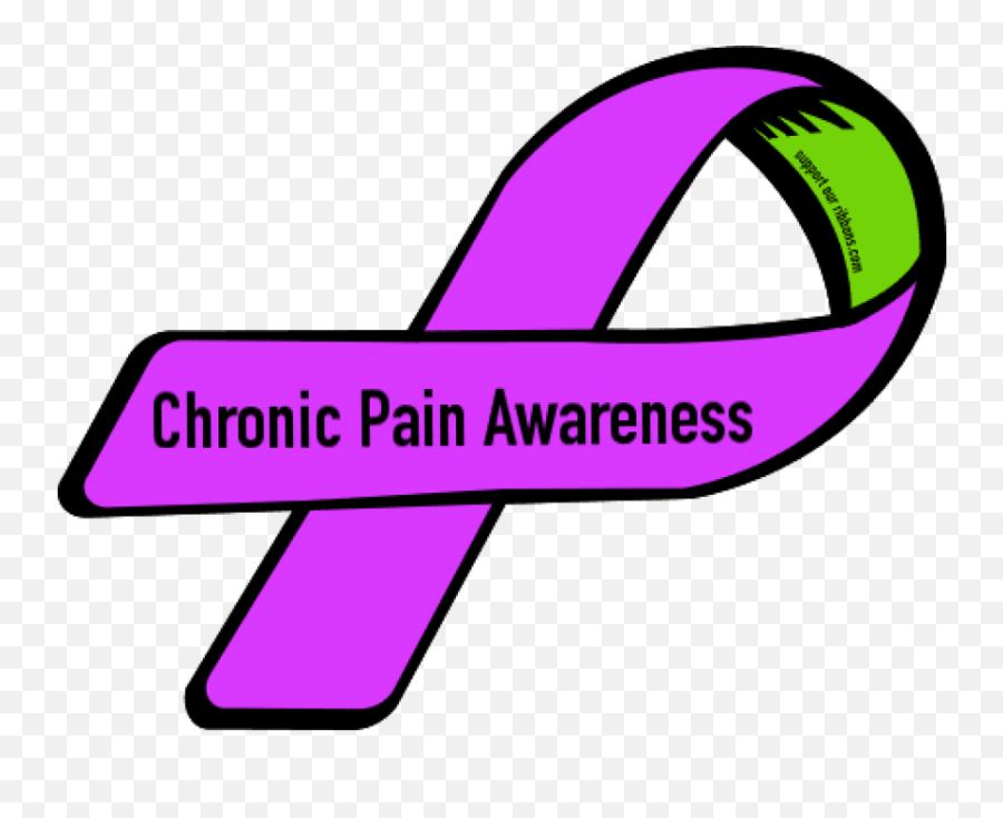 Chronic Pain Awareness Ribbon Clipart - Clip Art Emoji,Awareness Ribbon Emoji
