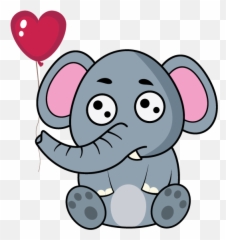 Love Elephant Clipart - Clip Art Emoji,Elephant Emoji