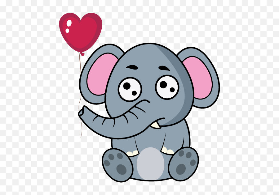 Love Elephant Clipart - Clip Art Emoji,Elephant Emoji