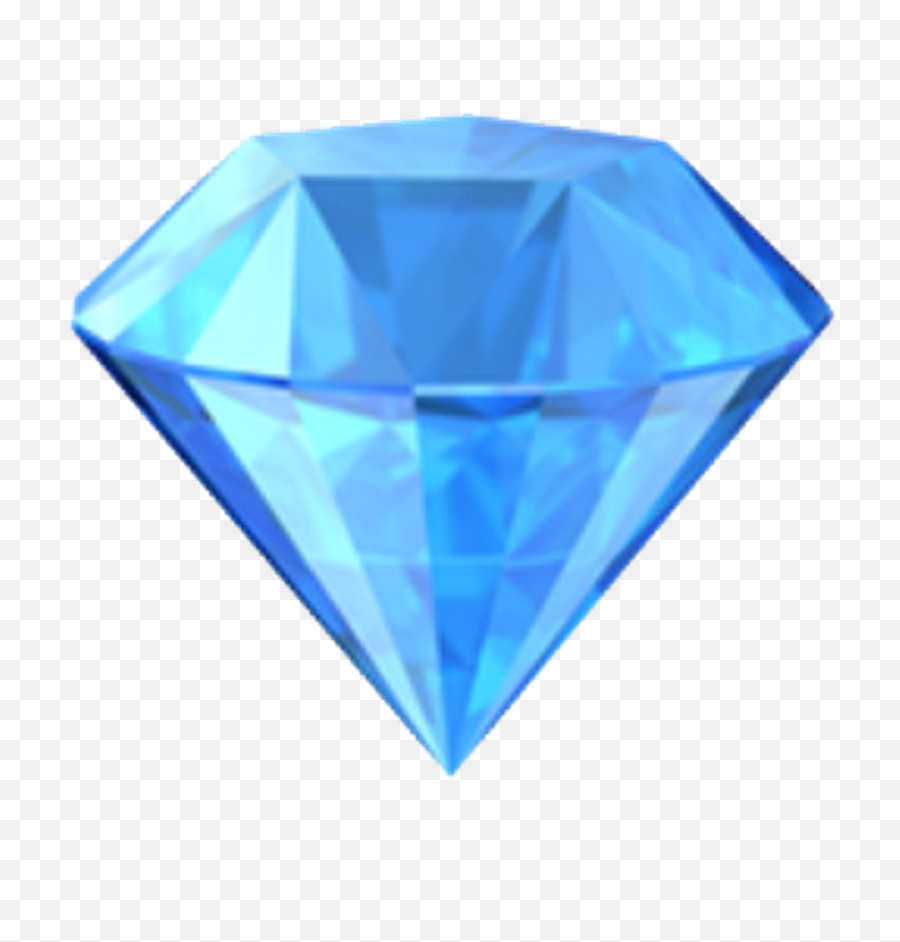 Download Hd Diamond Brilliant Blue - Transparent Background Diamond Emoji,Blue Emoji