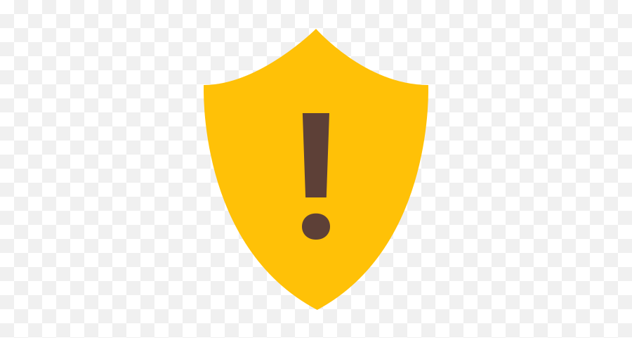 Warning Shield Icon - Emblem Emoji,Shield Emoji