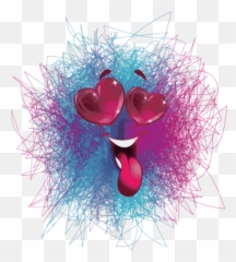 Scribble Emoji Transparent Background PNG Mart - Earrings
