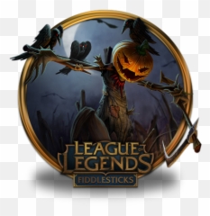Fiddlesticks Pumpkin Icon League Of Legends Gold Border - Jack Lantern Scarecrow Emoji