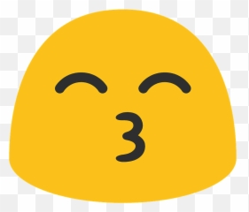 Kissing face with smiling eyes emoji clipart Free download - Android Emojis Png