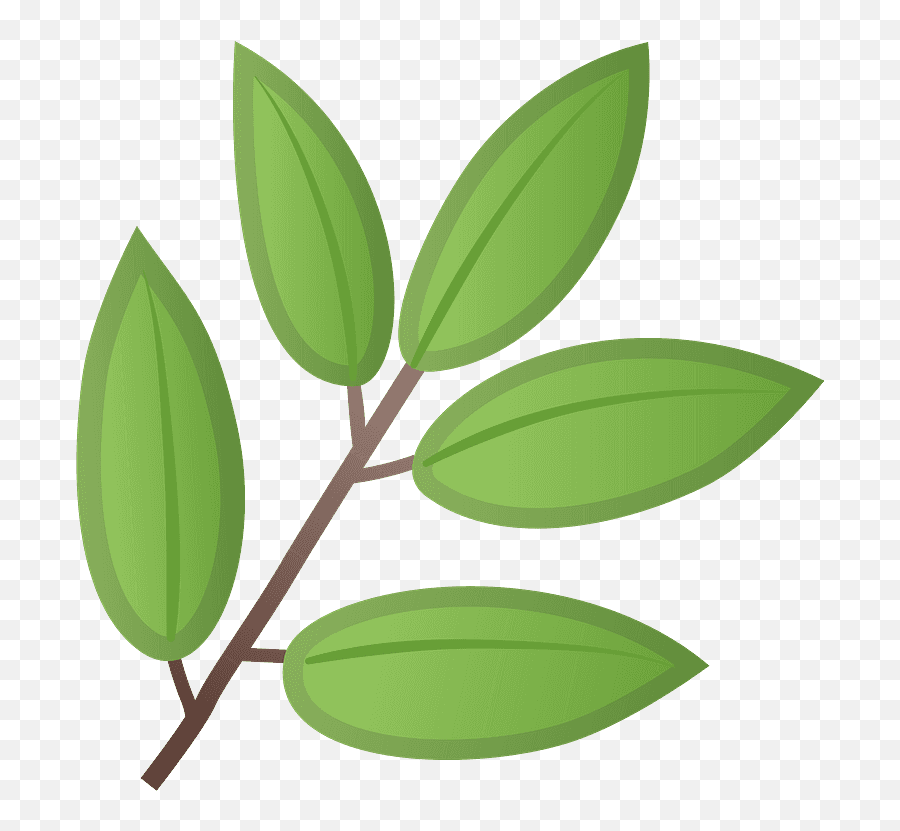 Herb Emoji Clipart - Leaf Emoji,Seedling Emoji