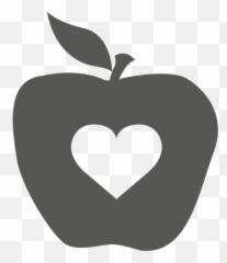 Heart Inside Apple Icon - With Emoji