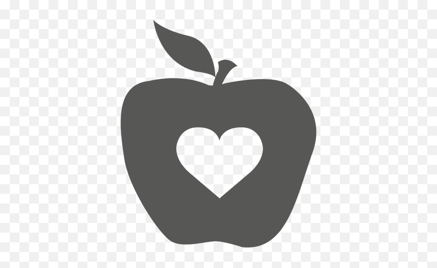 Heart Inside Apple Icon - Apple With Heart Inside Emoji,Apple Logo Emoji
