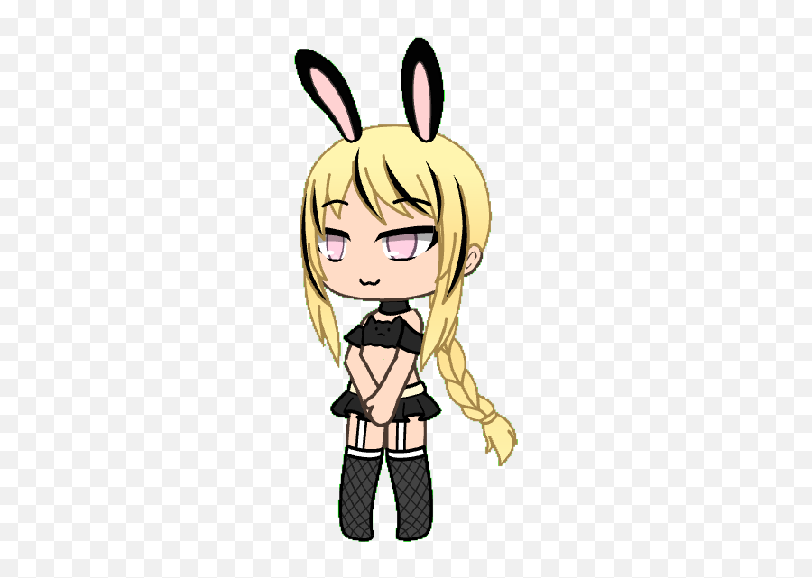 Gacha Gachalife Bunny Playboy Bunny - Cartoon Emoji,Playboy Bunnies Emoji