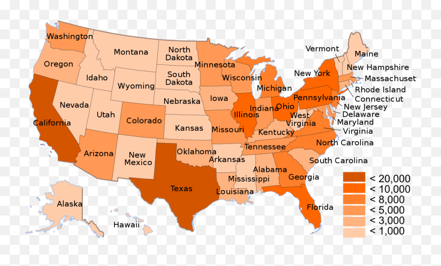 Usa States Population Map 2010 - If America Split Into 3 Countries Emoji,Alabama Emoji