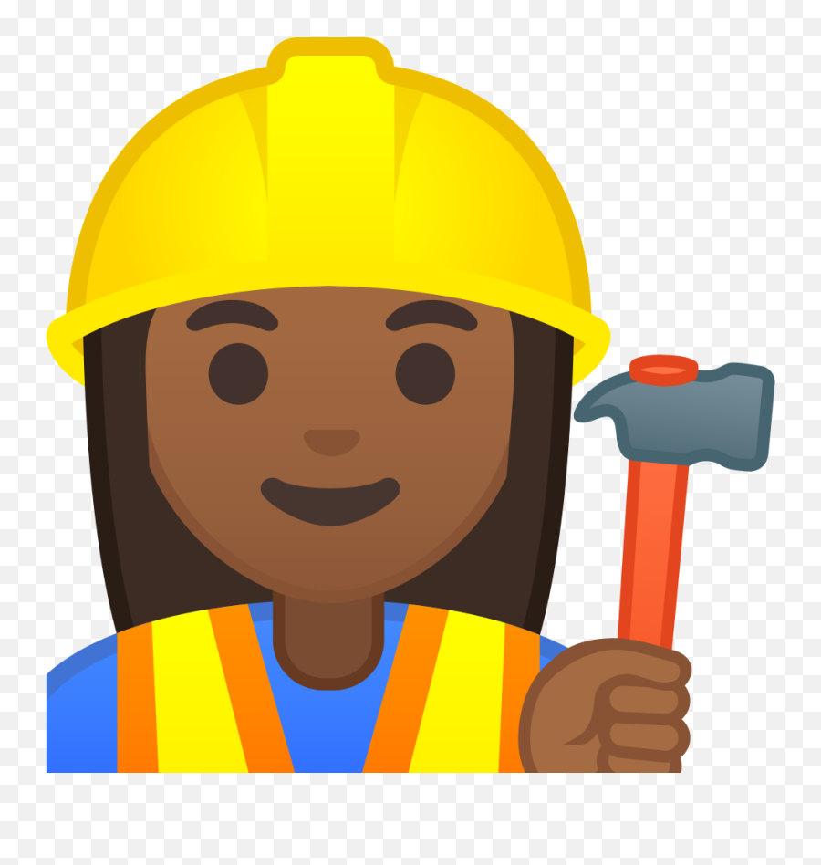 Medium Dark Skin Tone Icon - Hard Hat Construction Worker Clipart Emoji,Hard Hat Emoji