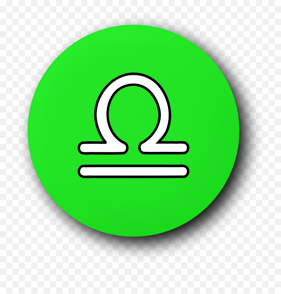 Libra Symbol Vector Clipart Image - Circle Emoji,Capricorn Symbol Emoji