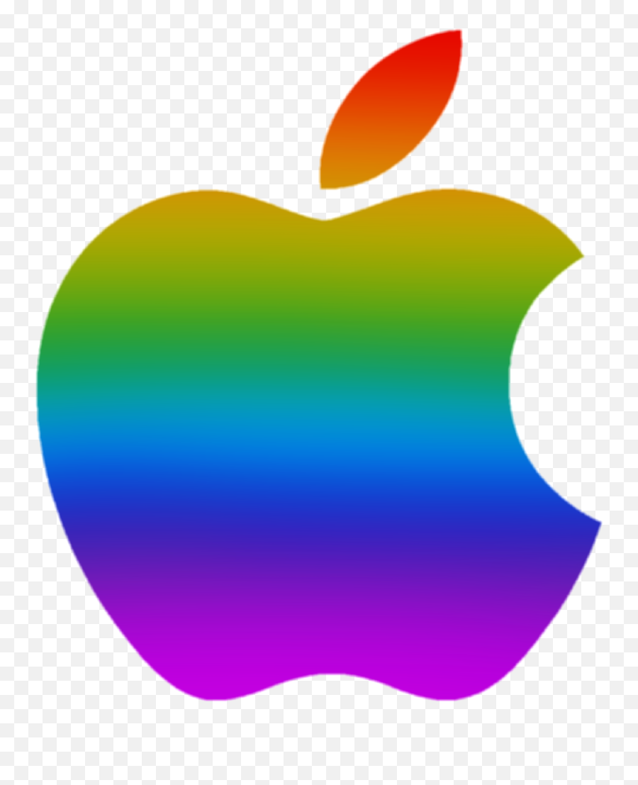 Rainbow Apple Symbol Galaxy3p0 - Apple Emoji,Apple Symbol Emoji