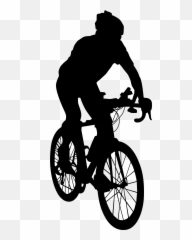 Cycling Png Transparent Images - Riding Bike Silhouette Emoji