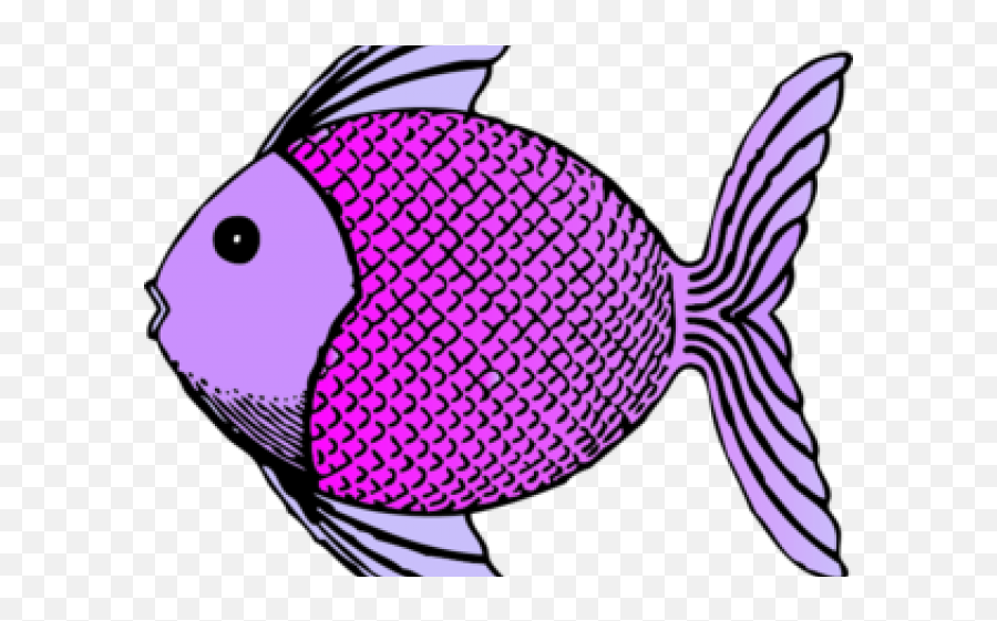 Tropical Fish Clipart Purple - Fish Clip Art Emoji,Fishing Pole Emoji