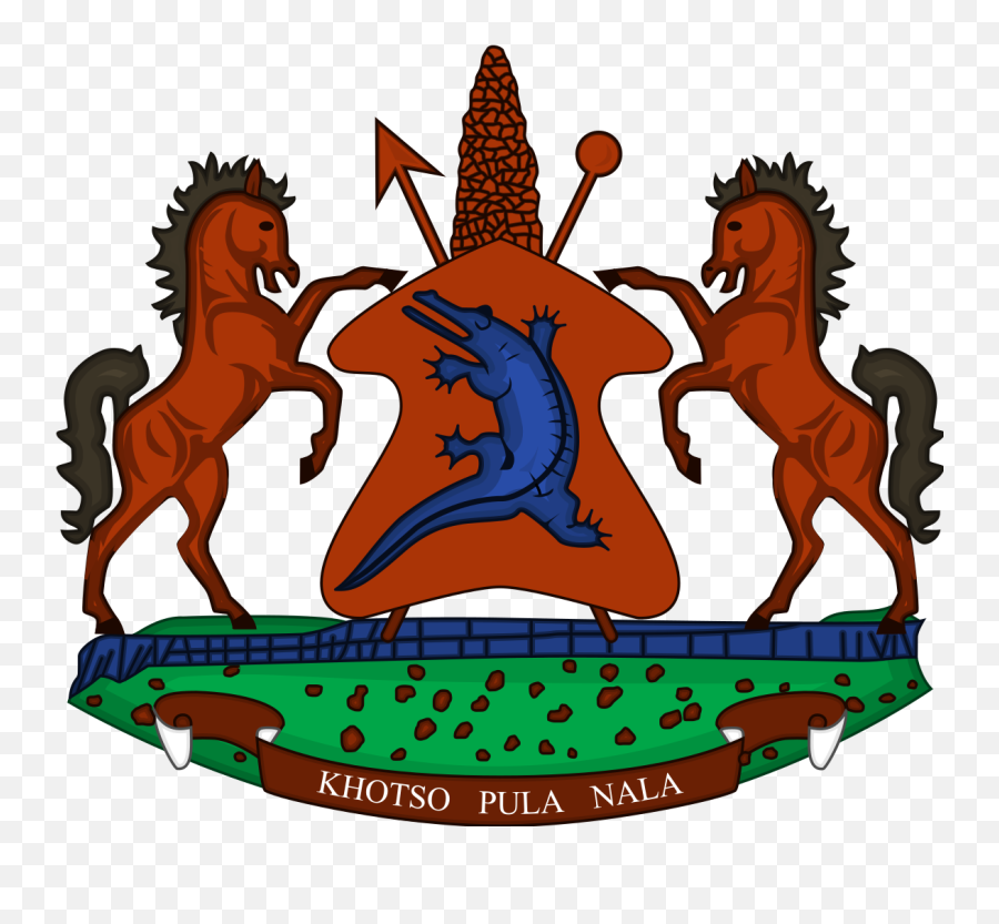 Coat Of Arms Of Lesotho - Ministry Of Home Affairs Lesotho Emoji,Horse Arm Emoji