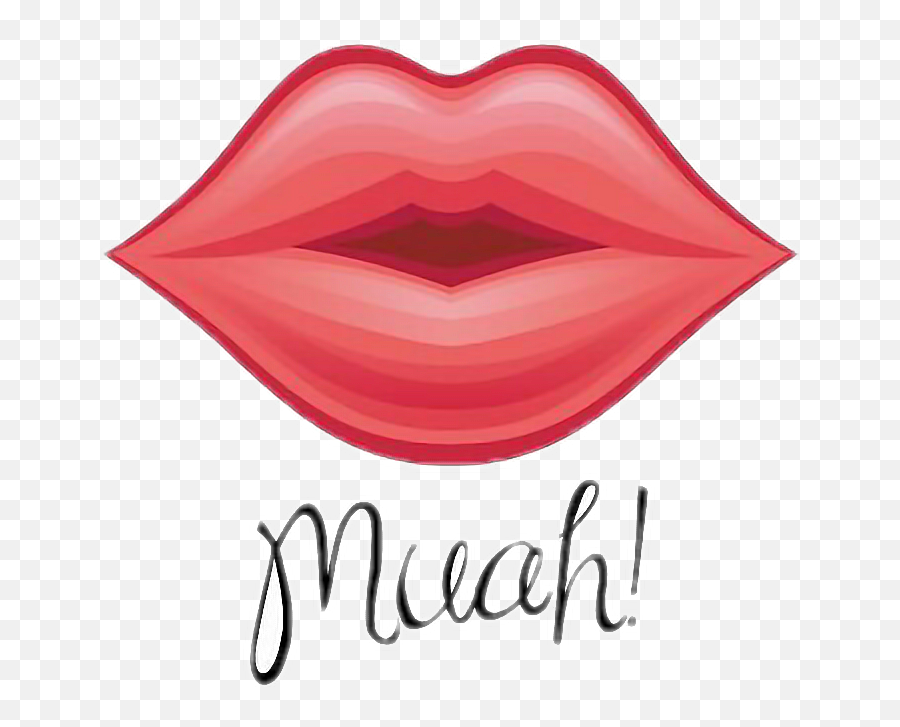 Kiss Muah Lips Lipssticker - Clip Art Emoji,Muah Emoji