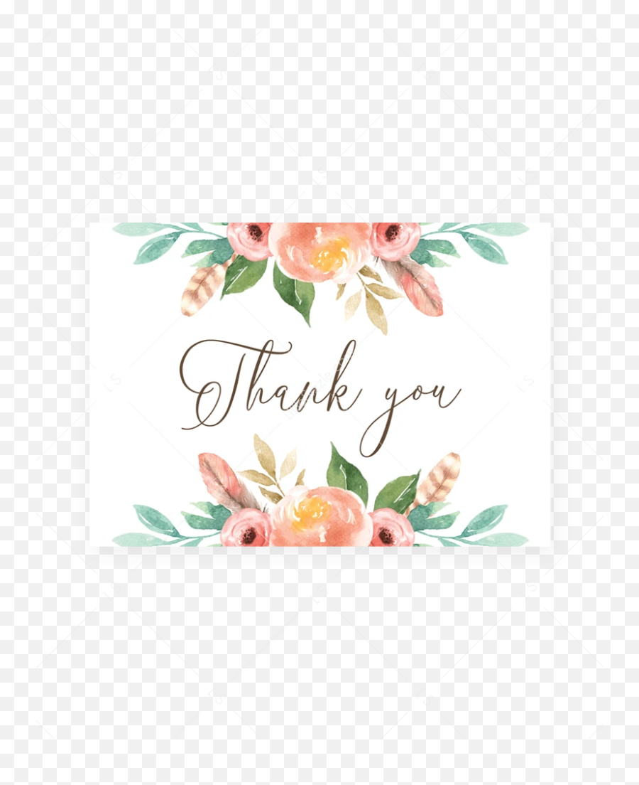 Watercolor Roses Thank You Card - Floral Thank You Note Cards By Rifle Paper Co Emoji,Blushing Emoji Pillow