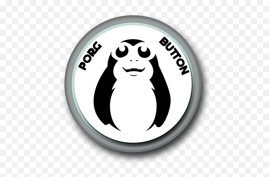 Porg Button - Porg Decal Emoji,Porg Emoji