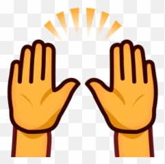 Raising Png And Vectors For Free Download - Both Emojie,Raising Hands Emoji