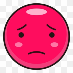 Ip Smiley Rose Triste - Circle Emoji