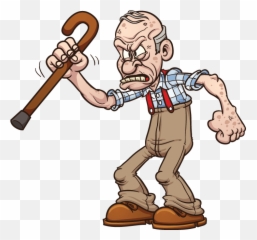 Old Man Clipart Gif - Angry Old Man Cartoon Emoji,Old Man Emoji