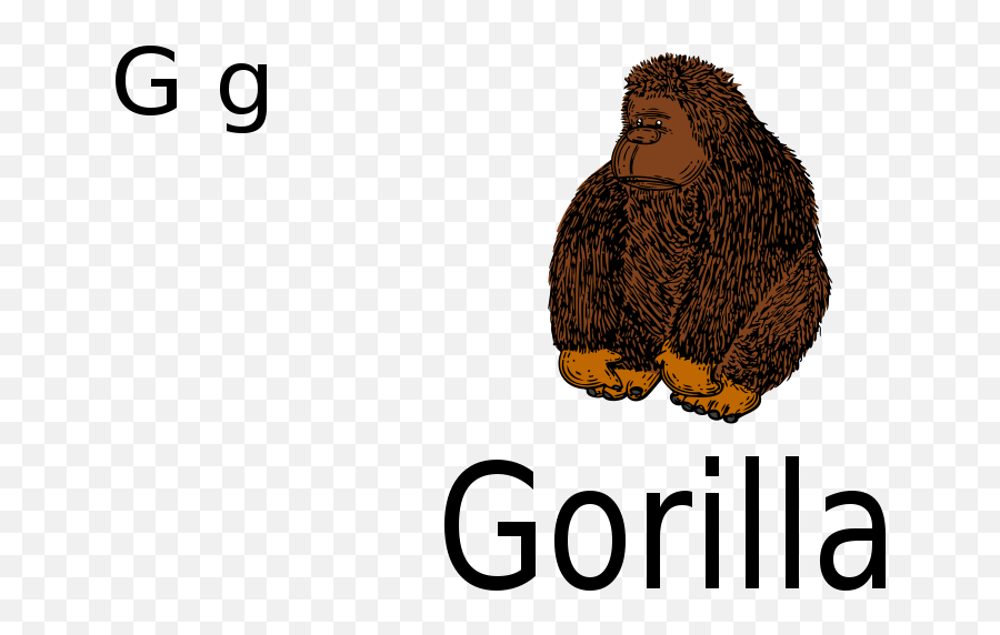 Free G For Gorilla - Gorilla Clip Art Png Download Full Cartoon Clipart Gorilla Emoji,Gorilla Emoji
