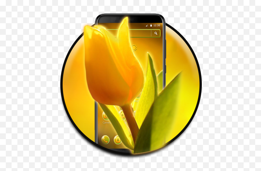 Beautiful Yellow Tulip Theme - Apps On Google Play Tulip Emoji,Tulip Emoji