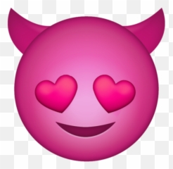 Pin Tillagd Av Justyna K På Cytaty - Devil Emoji With Heart Eyes