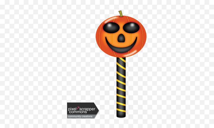 Pumpkin Lollipop Graphic Emoji,Pumpkin Emoticon