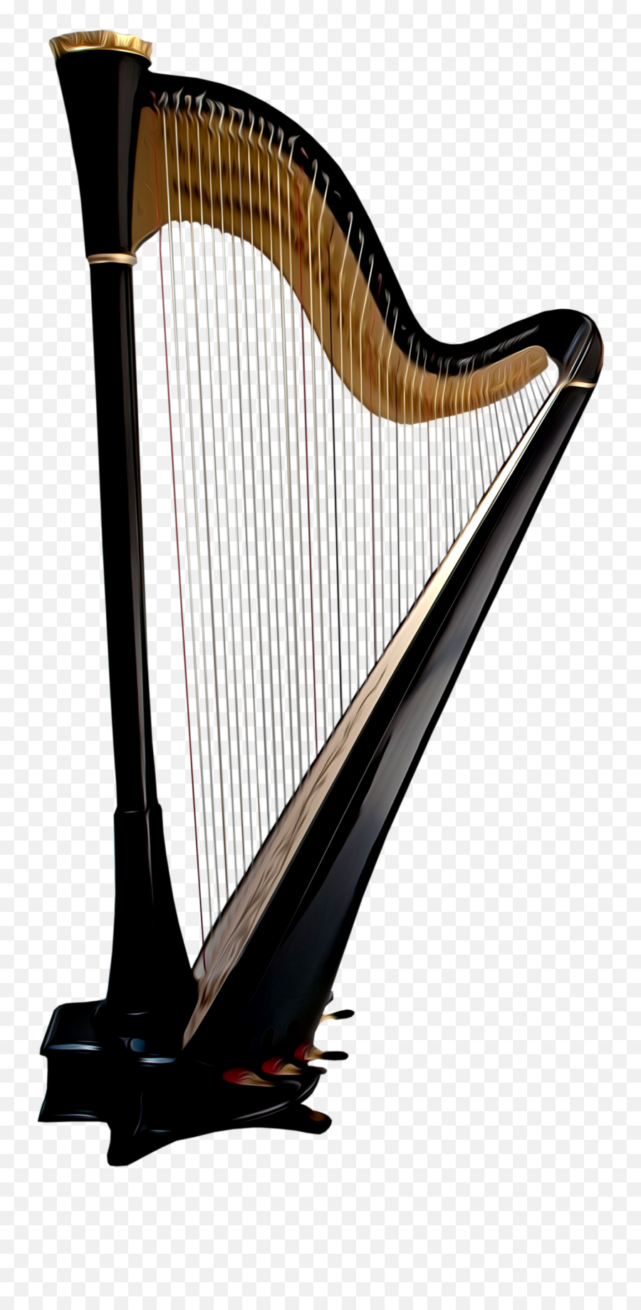 Harp Clipart Transparent Harp - Harp Transparent Background Emoji,Harp Emoji