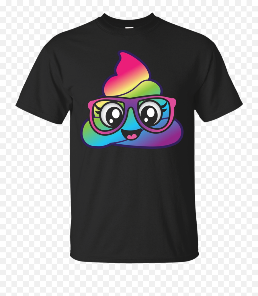 Rainbow Poop Emoji Nerdy Glasses Cute Pink Poo Emoji Shirt - Cigar And Whiskey Shirt,Irish Emojis