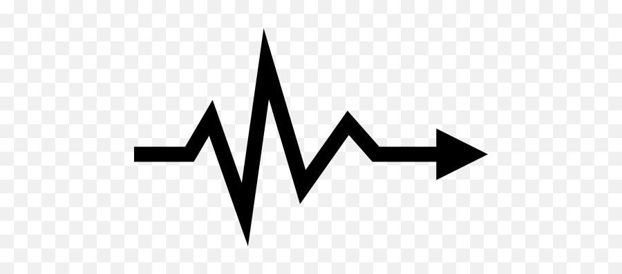 Heartbeat Lifeline Arrow Symbol Icons - Heartbeat Arrow Emoji,Cut And Paste Emoji