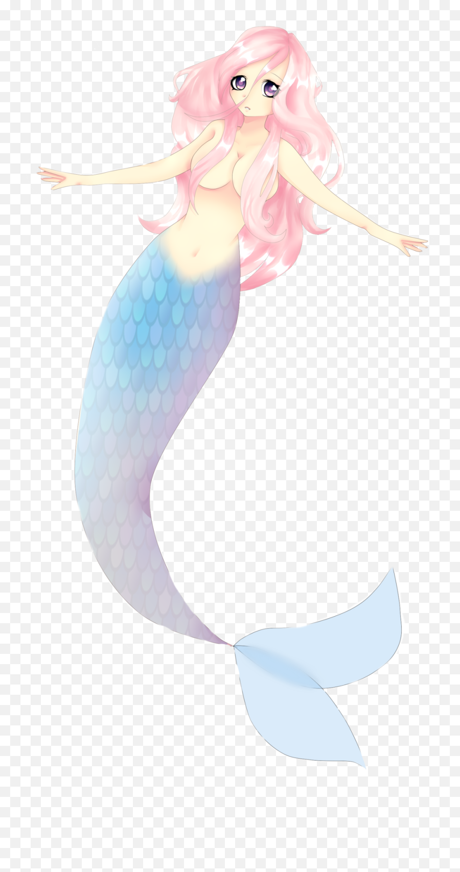 Mermaid Illustration - Mermaid Png Download 10242048 Anime Mermaids Transparent Background Emoji,Emoji Mermaid