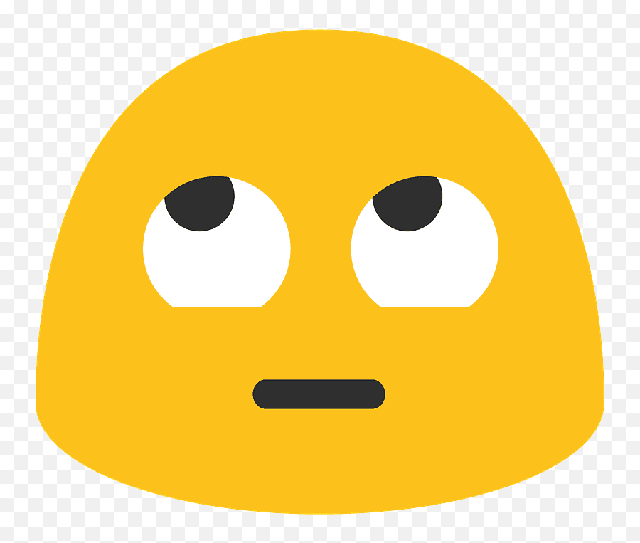 Face With Rolling Eyes Emoji Clipart - Android Emoji Rolling Eyes,Eye Roll Emoji