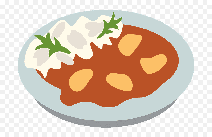 Curry Rice Emoji Clipart - Animated Bowl Of Curry,Cracker Emoji