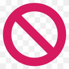 FileEo circle pink not - allowedsvg Wikimedia Commons Pink No Entry Sign Emoji