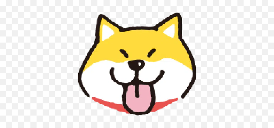 Shiba Emoji Whatsapp Stickers - Happy,Shiba Inu Emoji