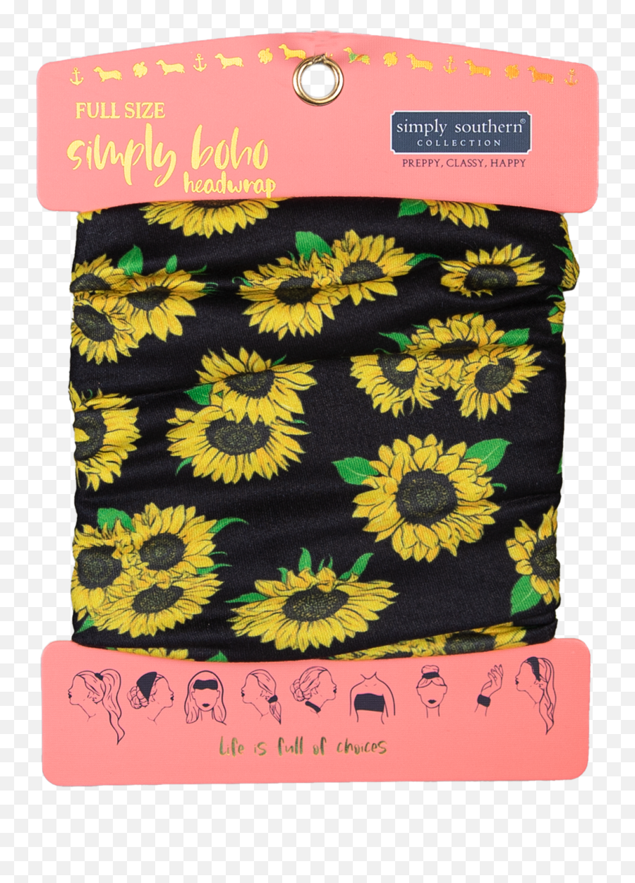 Simply Southern Boho Headwrap Sunflower - Common Sunflower Emoji,Golden Shower Emoji