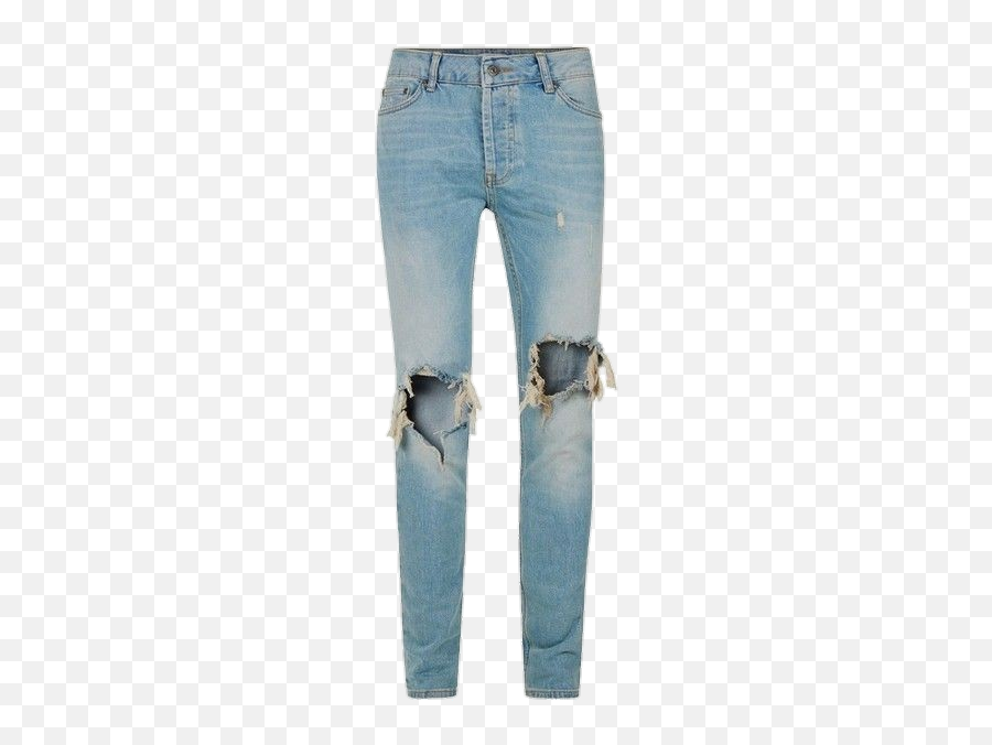 Pants Jeans Ripped Clothes Clothing - Knee Ripped Jeans Skinny Topman Emoji,Emoji Pants