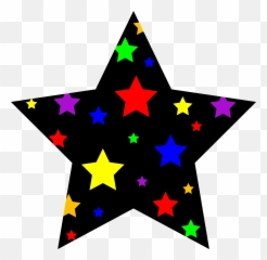 Star Clip Art Black And White - Colorful Stars Clipart Emoji,Black Star Emoji