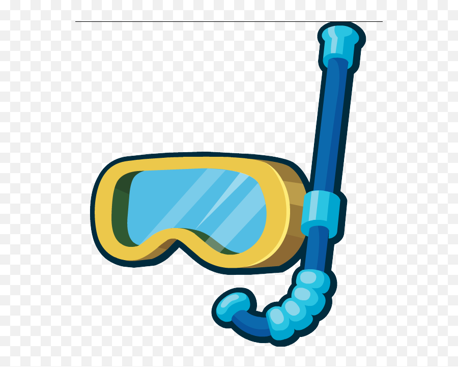 Snorkel Diving Mask Png - Cartoon Snorkel Emoji,Hockey Mask Emoji