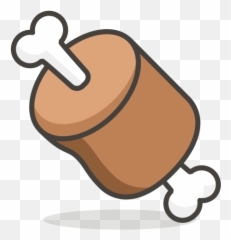 Meat On Bone Free Icon Of 780 Free Vector Emoji - Daging Vector,Bone Emoji