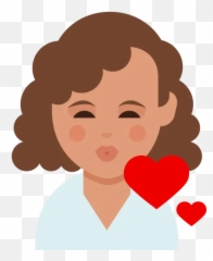 Love Your Curls With Dove Hair - Curly Hair Girl Emoji,Mom Emoji