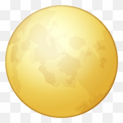 Download Full Moon Emoji Image In Png - Illustration