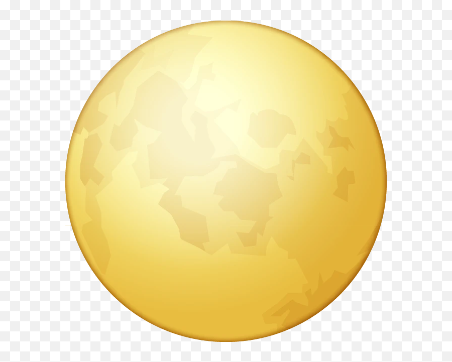 Download Full Moon Emoji Image In Png - Full Moon Illustration Png,Side Look Emoji