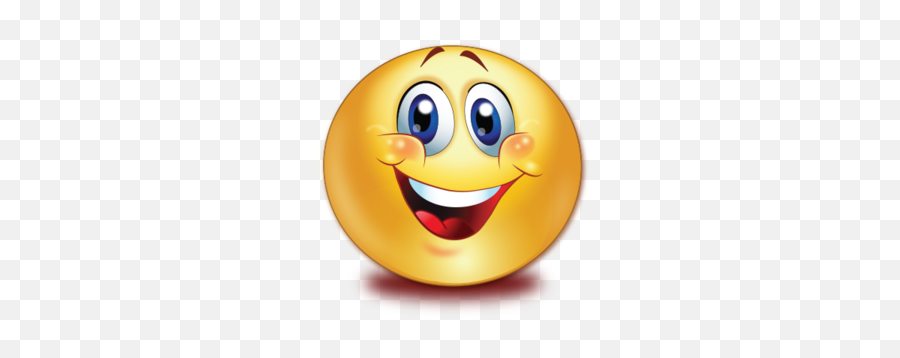 Big Smile Smiley Emoji Sticker - Big Smile Emoji Icons,Big Smile Emoticon