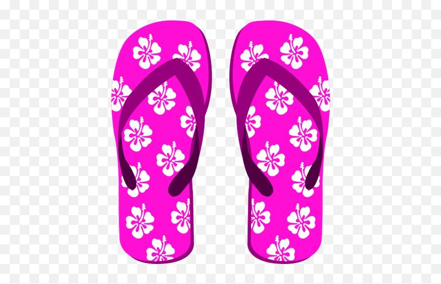 Pink Flip Flops - Hawaiian Flip Flops Clip Art Emoji,Emoticons Flip Off