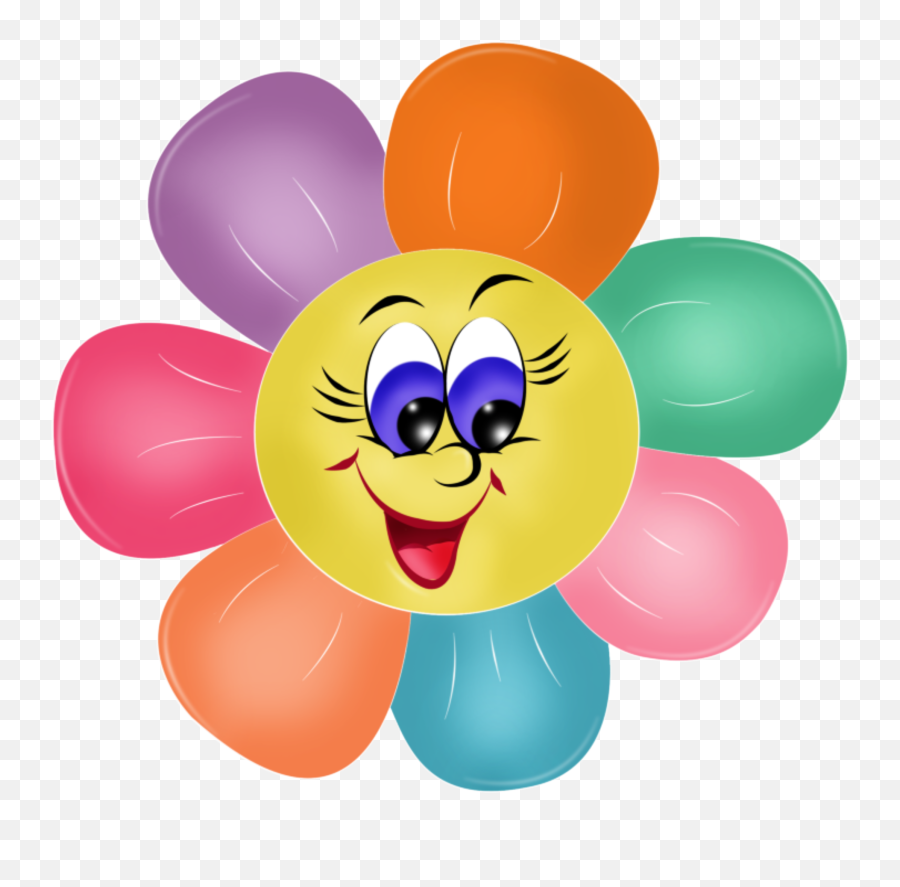 Clipart Teacher Emoji Clipart Teacher Emoji Transparent - Smiley Flower Clipart,Party Emojis