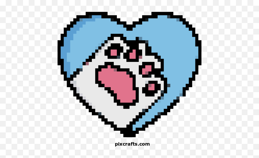Dog - Paw Print Pixel Art Emoji,Paw Emoticon
